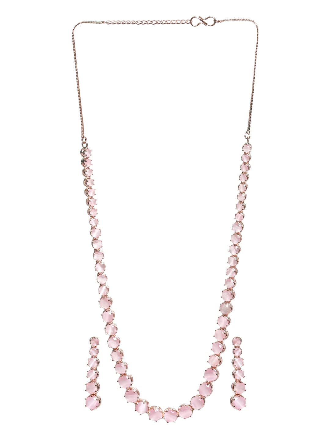 Solitaire Silver Plated Jewellery Set, Timeless Elegance