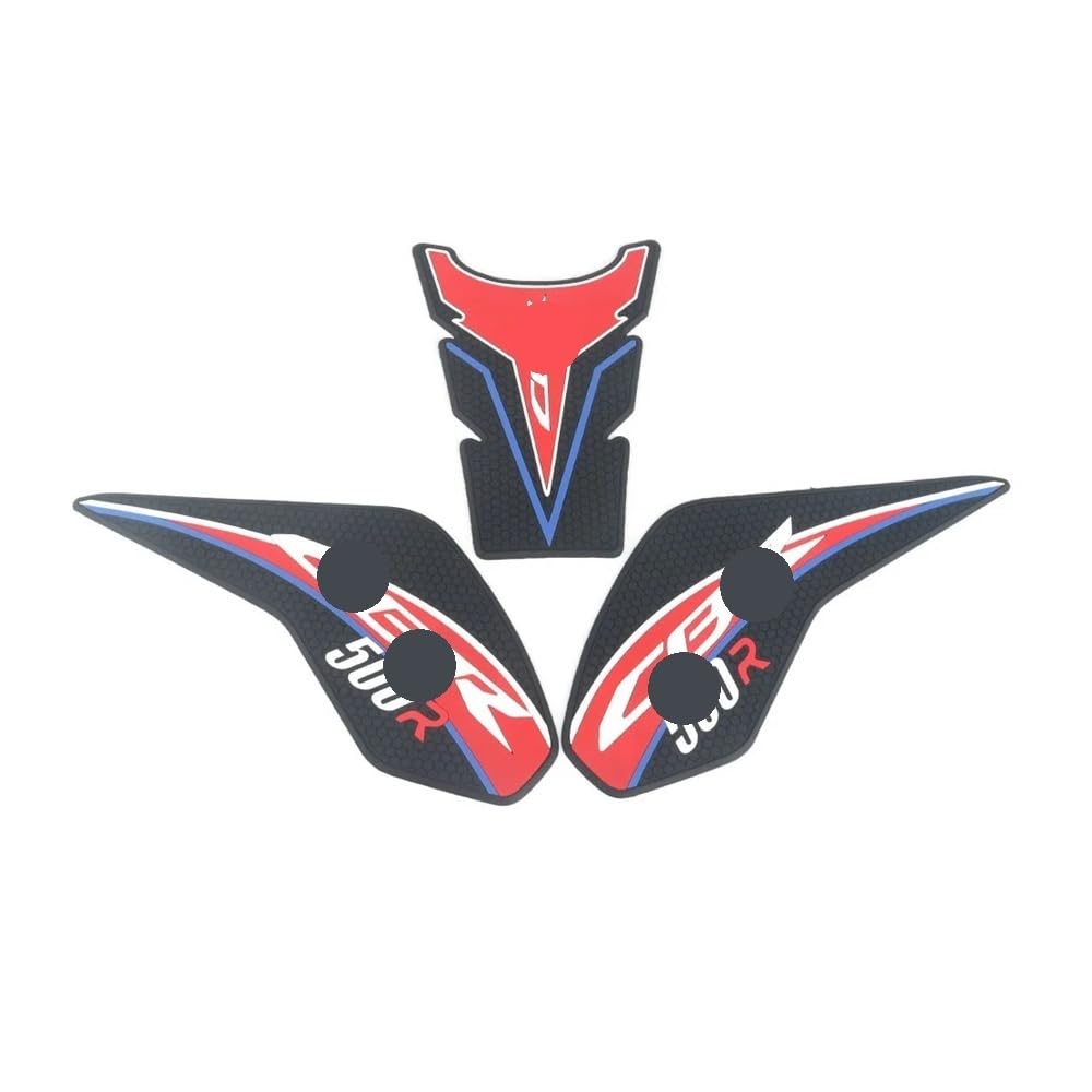 Protecteur moto CBR500R avec autocollants pour genouillères latérales de réservoir