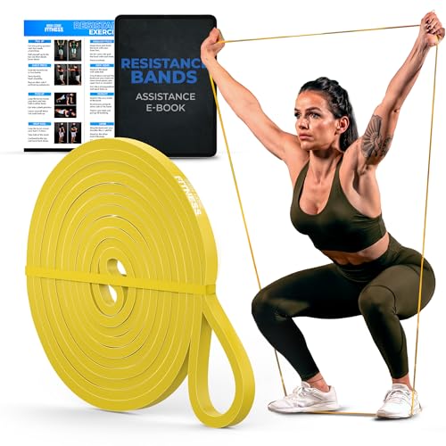 Yellow Resistance Band 5–22 lb Loop for Warm-Up & Training