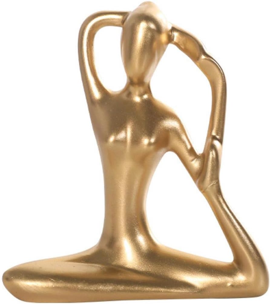 ESTINTENGHome Accessories, Modern Light Luxury Yoga Girl Ornaments, Living Room, Dining Cabinet, Bookshelf Decorations-Yoga Girl - Manmiao