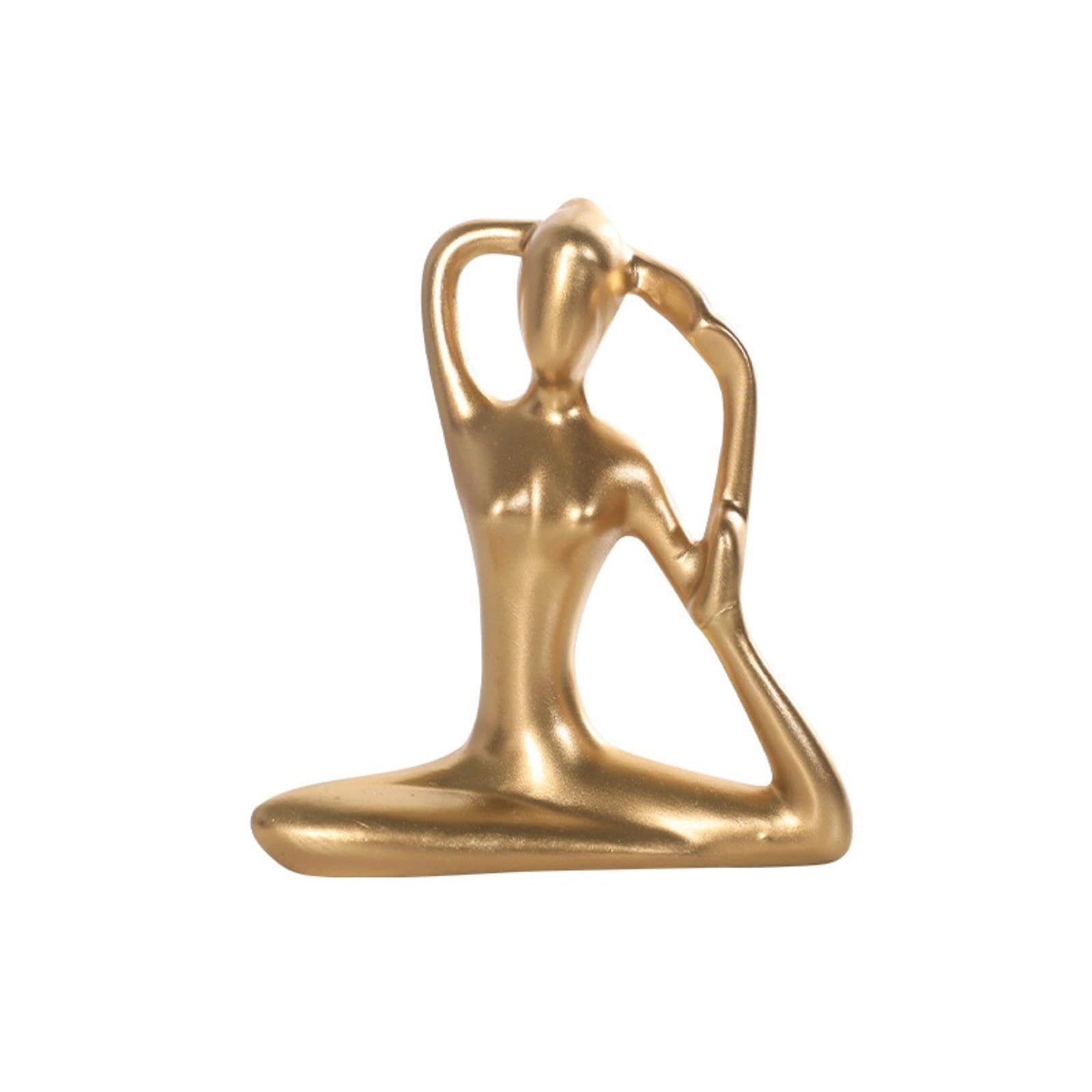 ESTINTENGHome Accessories, Modern Light Luxury Yoga Girl Ornaments, Living Room, Dining Cabinet, Bookshelf Decorations-Yoga Girl - Manmiao