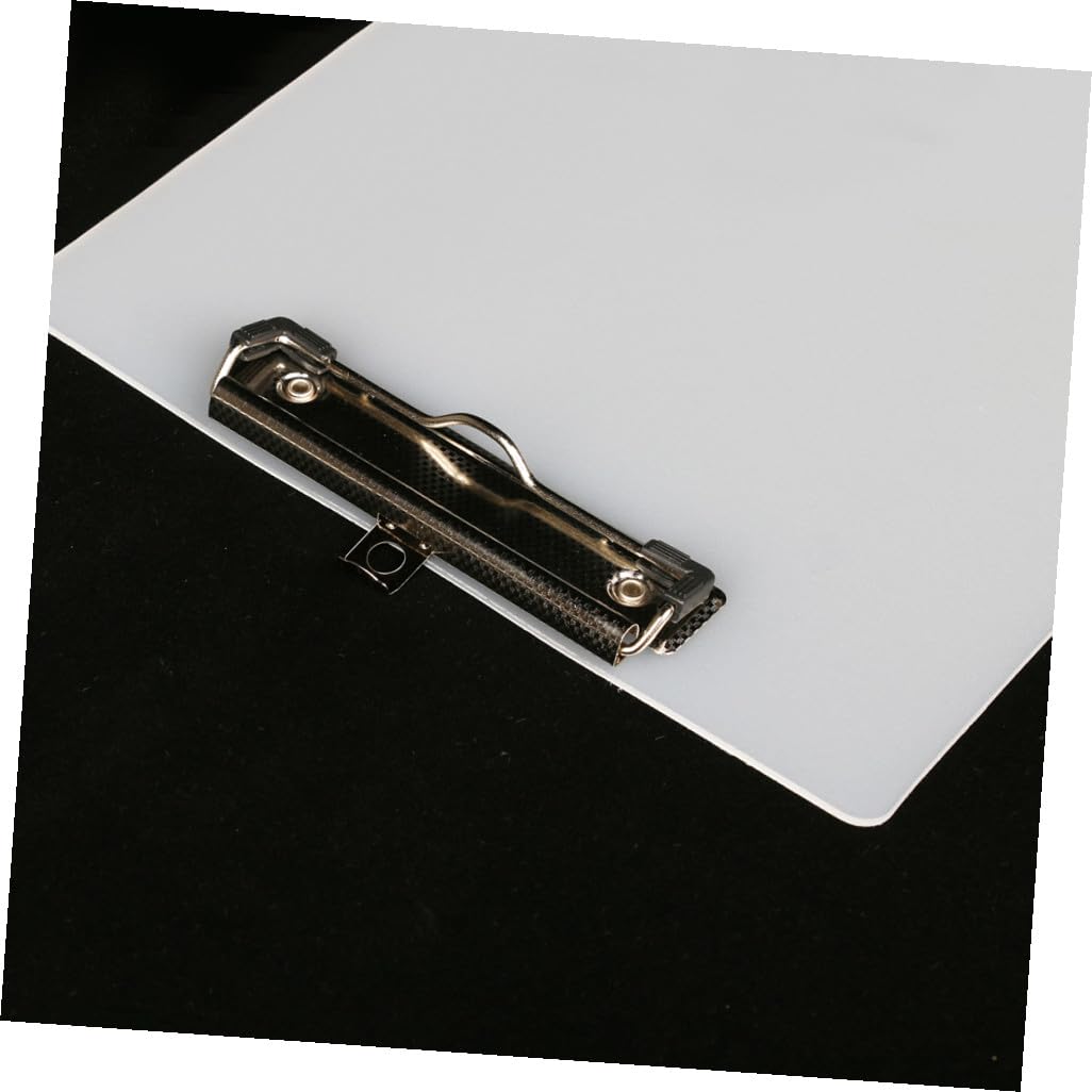 Presse-papiers A4 Transparent en Plastique, Lot de 10 pour Bureau