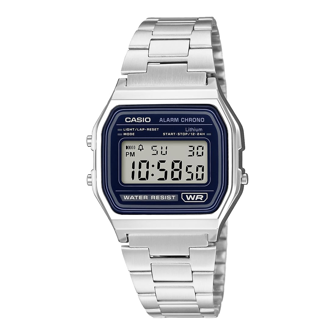 casio Vintage A158WEA-2DF Digital Silver Watch Unisex (D425)-picture-41