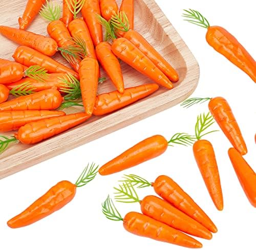 30pcs Carrots Mini Artificial Plastic Foam Carrot Wedding Family Decorations - Foto 7