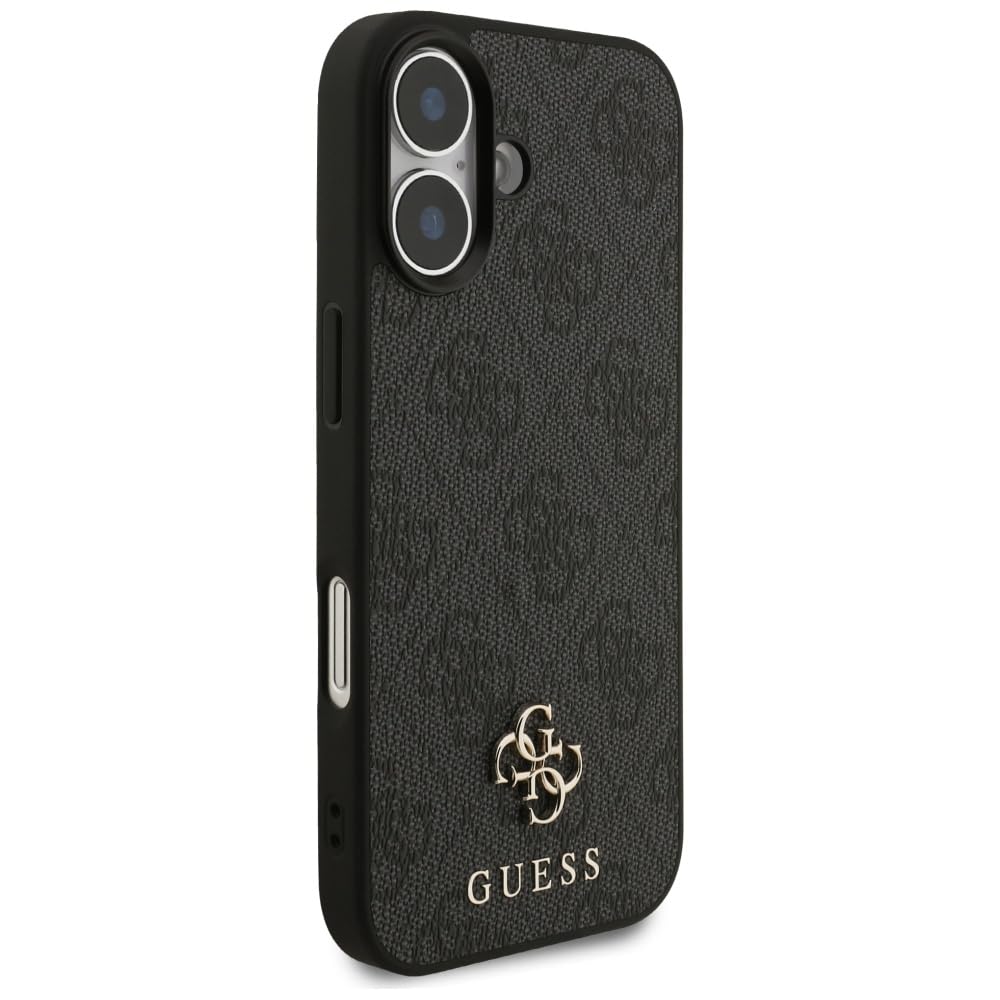 CG MOBILE Guess 4G Petit logo classique compatible avec MagSafe Coque pour iPhone 17 (noir)