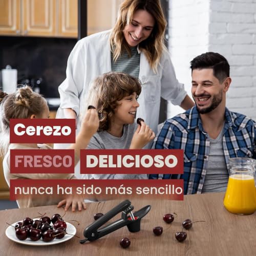 Miniatura 3 de Poraceous Deshuesador De Cerezas, Deshuesador De Cerezas Y Aceitunas, Acero Cereza Deshuesar Herramientas Corer Inoxidable Remover Tool Descorazonador Herramienta, Para Cereza Y Aceituna Negro