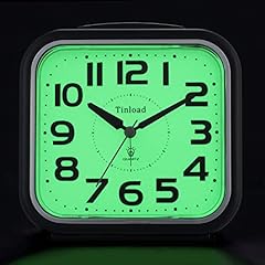 5 . 5 " Night Light Analog Alarm Clock Silent Non Ticking, Gentle Wake, Beep Sounds, Increasing