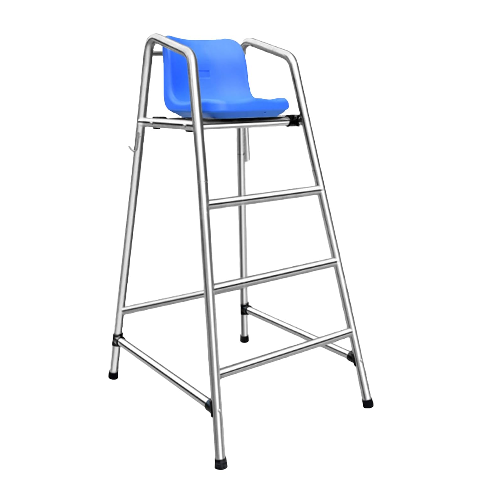 150cm Tall Lifeguard Chair, Stainless Steel & ABS, Blue, Modern Style, Lifeguarding & Sports Refereeing, Stable Base