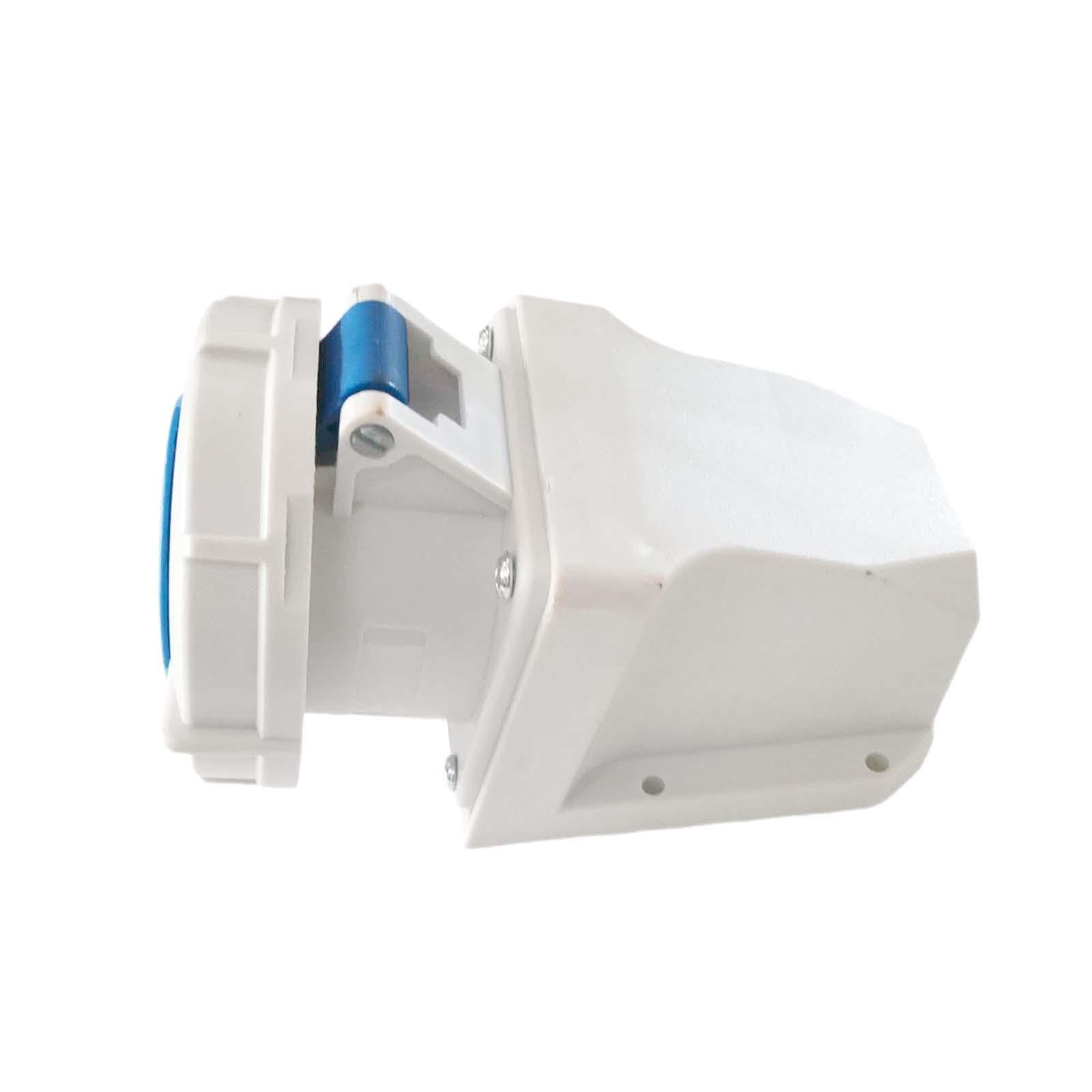 Qianly Conector Industrial Impermeable IP67, 32a 220v-250v 2p + e Azul