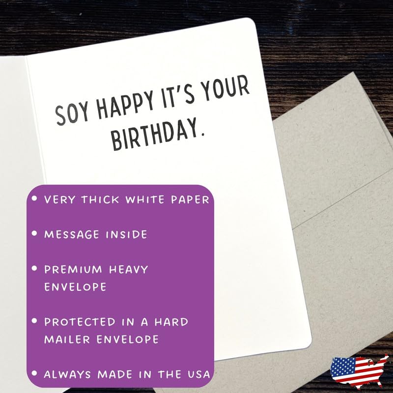 Sushi Birthday Card With Funny Message - 5x7 Inch Premium Greeting Card For Sushi Lovers