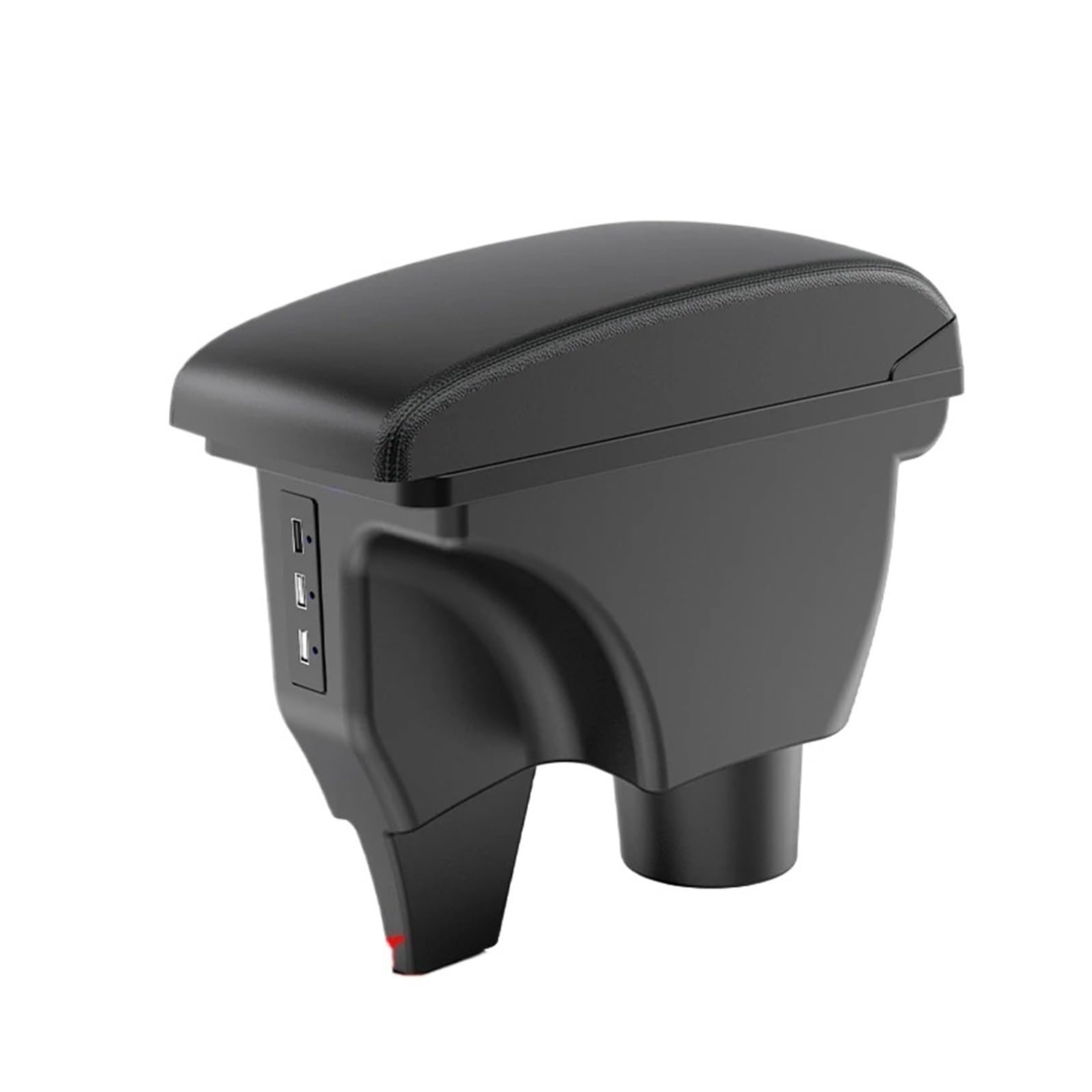 UMDJJU For TOYOTA For Yaris For Vitz Car Armrest Box Accessories Interior Parts Details Storage Retrofit Car Centre Console Armrest Box(A2 black line Corium)