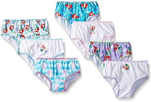 Disney Girls Princess Panty Multipacks With Favorites Cinderella, Belle, Ariel and more in Sizes 2/3T, 4T, 4, 6, 8