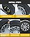ABX Hubcaps,16 inch hubcaps Set of 4, Wheel Rim Cover ABS Material, Snap On Car Truck SUV Replacement, for Toyota Camry Nissan Mazda etc (DD Black & Silver, 16 inch)