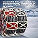 Snow Chains, Snow Tire Chains for Car SUV Pickup Trucks, Adjustable Universal Emergency Thickening Anti-skid Traction Chains,Tire Socks - Set of 6