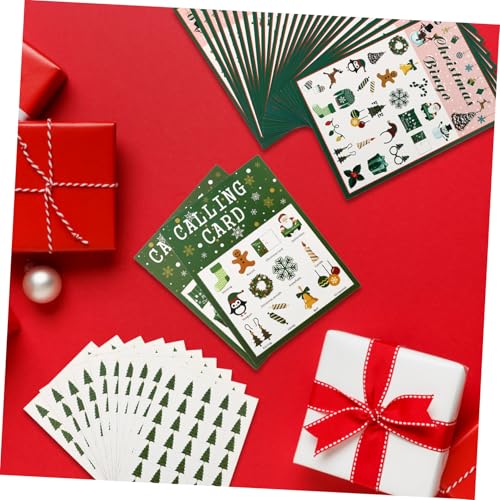 ERINGOGO Gry Karciane Dla Rodziny Karty Bingo Na Boże Narodzenie Gry Bingo Na Boże Narodzenie Losowy Kolor