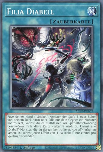 Filia Diabell ALIN-DE057 Common Deutsch Boosterfrisch 1. Auflage - Alliance Insight - mit ReCollectibles-Versandschutz - für Yu-Gi-Oh!