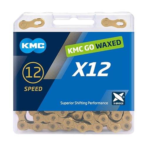 Kmc X12 - Catena Cerata, 12 Velocità, Ti-N Gold, 126 Maglie - 3
