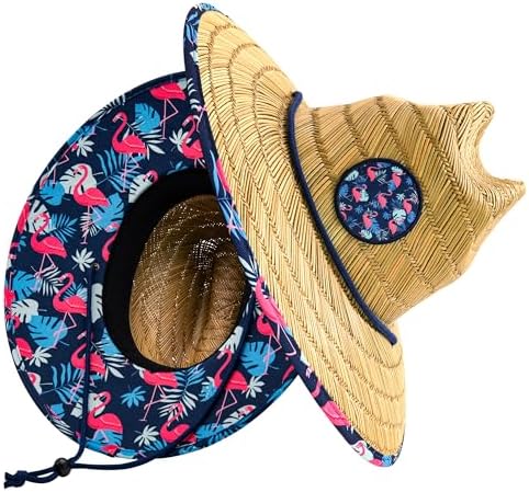 grinderPUNCH Lifeguard Hat Mens Straw Sun Hat for Outdoor America...