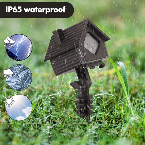 Image of Poeland Christmas Projector Lights Garden Laser Lights with 4 Theme Multi Patterns, Holiday Projector Light IP65 Waterproof Outdoor Indoor Decorative Lighting for Xmas Birthday Party