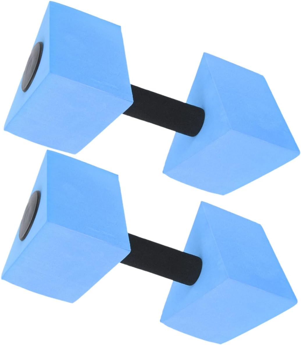 Toyvian 2pcs Eva Water Dumbbells for Boys and Girls Adults Aquatic Exercise Equipment for Water Aerobics Pool Fitness