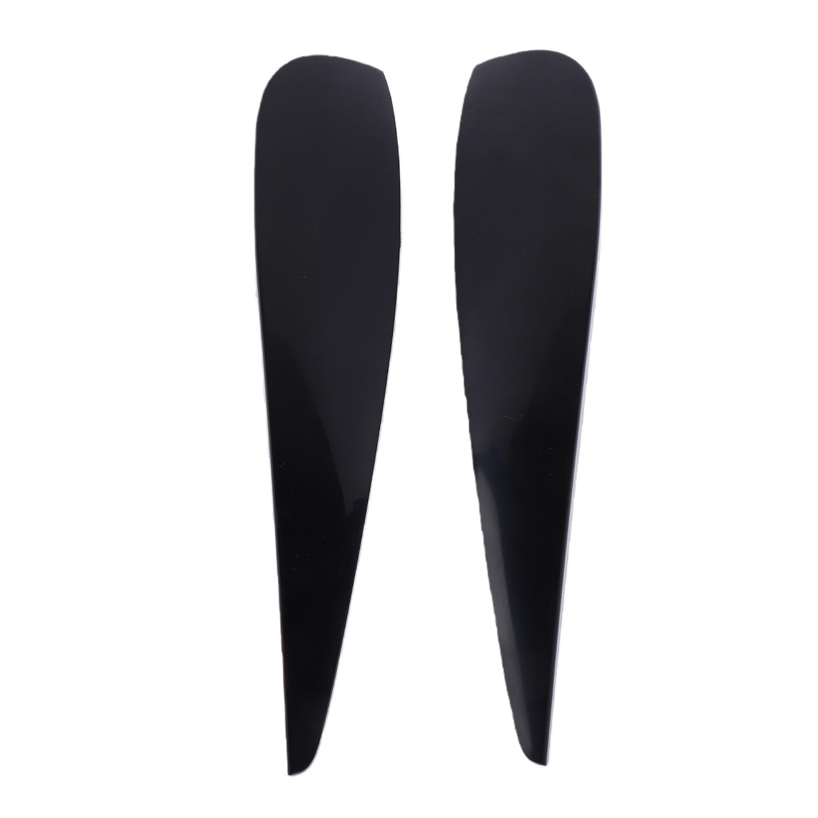 Keenso Cejas para Faros Delanteros, Repuesto de Material de PC Negro Brillante para D 2006 2014, con Diseño Resistente a la Intemperie de Alta Resistencia