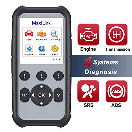Autel Scanner MaxiLink ML629 OBD2 Code Reader With AutoVIN Function+ABS/SRS/Engine/Transmission Diagnostic Scan Tool