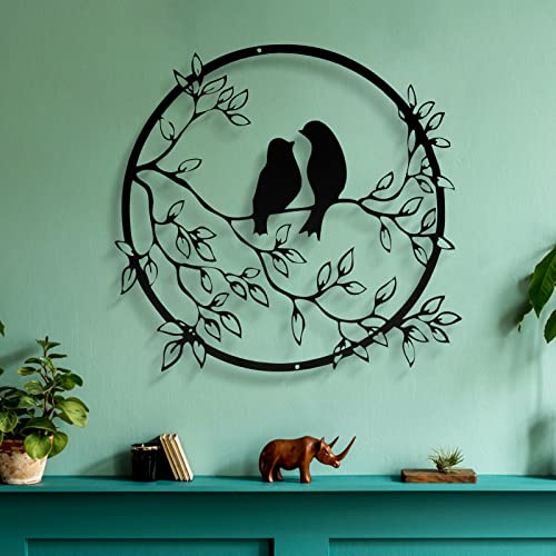 Kacsoo Decoración de pared de árbol de la vida, arte de pared de árbol de metal, adornos de arte de pared 3D para decoración del hogar del jardín Cover