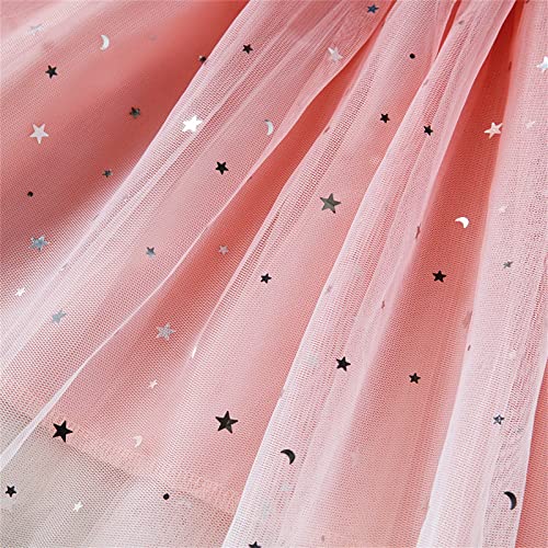 Vestido de Natal infantil infantil infantil com laço e babados de tule de manga curta para meninas,