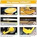 TURNART Universal Wheel Lock Anti Theft for Cars SUV Camper Trailer, 3 Keys, 1 Crank, Yellow (Wheel Lock)