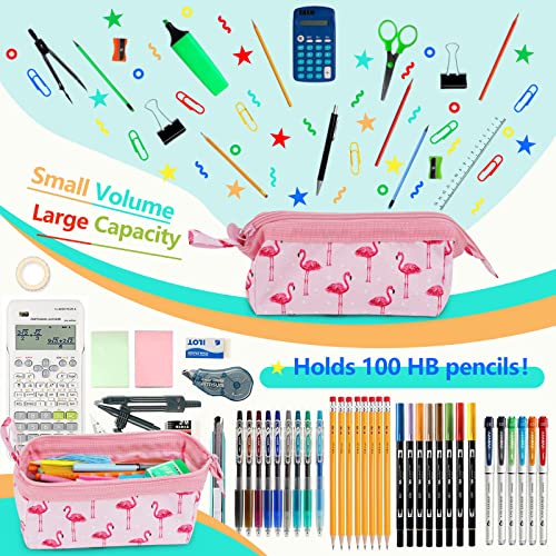 Tyngzeh Pencil Case Durable Lightweight,Makeup Bag Easy Grip Handle, Multifunction Cosmetic Bag With Smooth Zipper,Suitable For Boys, Girls And Adults #TOP3