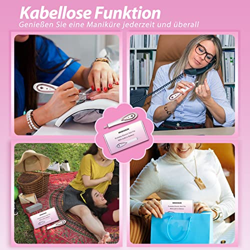 Fußpflege-Geräte Moskeson Elektrische Nagelfeile kabellos