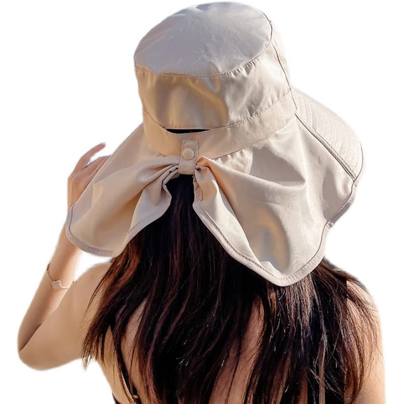 Sombrero de verano para mujer con ala ancha y protección UV miniatura 2