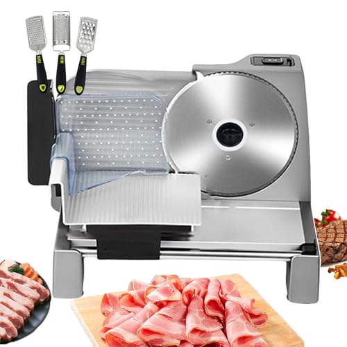 Rebanadora eléctrica de carne 200W acero inoxidable