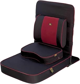 Friends of Meditation ® Extra Large Relaxing Buddha Meditation and Yoga Chair with backsupport and meditation block