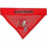 Pets First NFL DOG BANDANA - TAMPA BAY BUCCANEERS REVERSIBLE PET BANDANA. 2 Sided Sports Bandana with a PREMIUM Embroidery TEAM LOGO, Large/X-Large. - 2 Sizes & 32 NFL Teams available