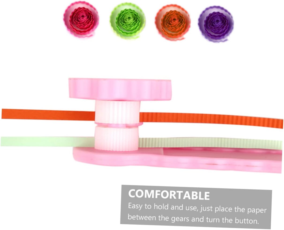 jojofuny 2Pcs Paper Quilling Crimper Tool Durable Plastic Crimping Machine for DIY Craft Projects for Beginners and Quilling Enthusiasts for Creating Flowers Animals