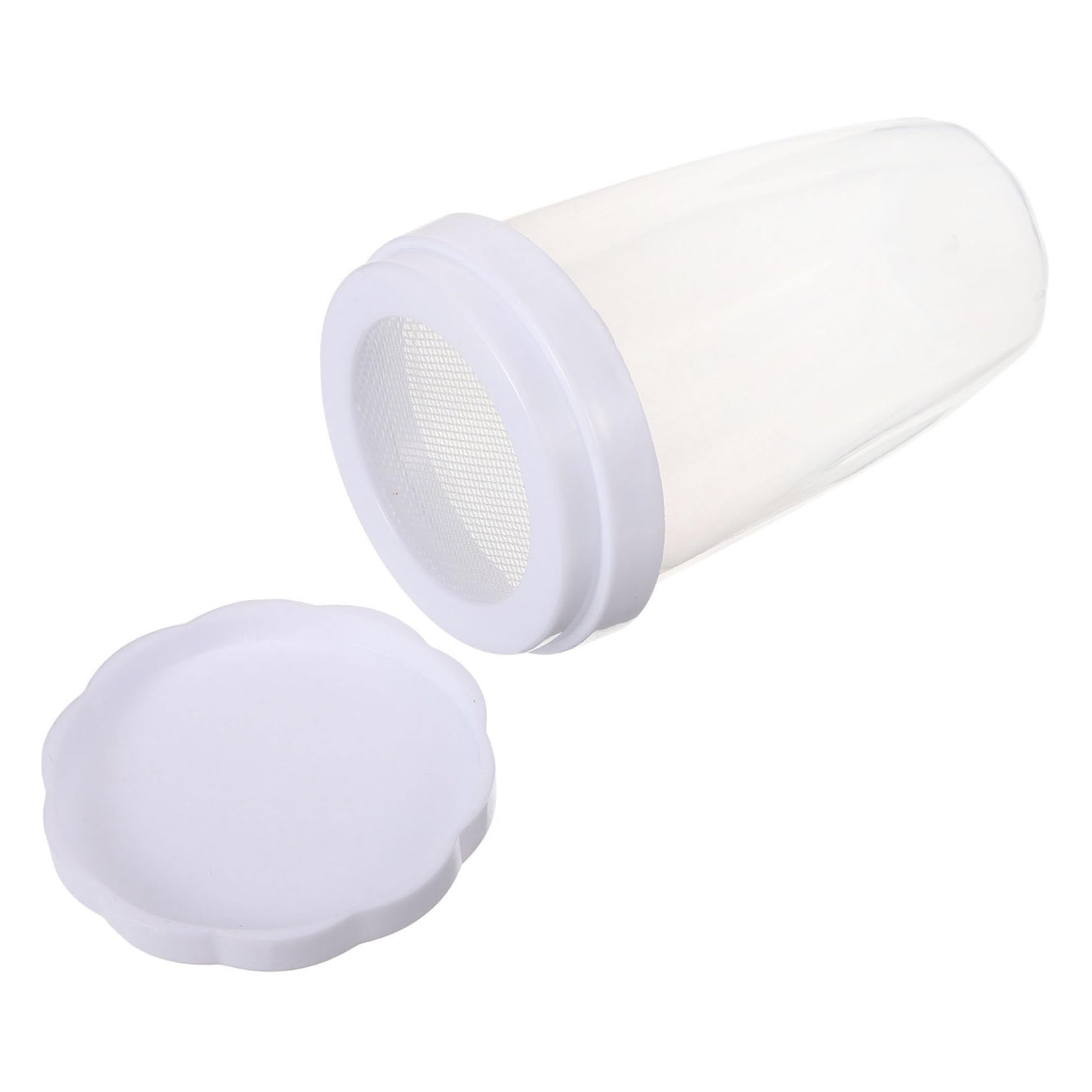 SOLUSTRE Reusable Powder Shaker Duster with Lid Versatile Kitchen Tool for Flour Sugar Cocoa Elegant Design for Baking Cooking and Shops