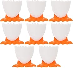Easter Egg Cups 8 Pcs Plastic Egg Holder Egg Cups for Soft Boiled Eggs Egg Stand Holders for Breakfast Party Dinning Time
