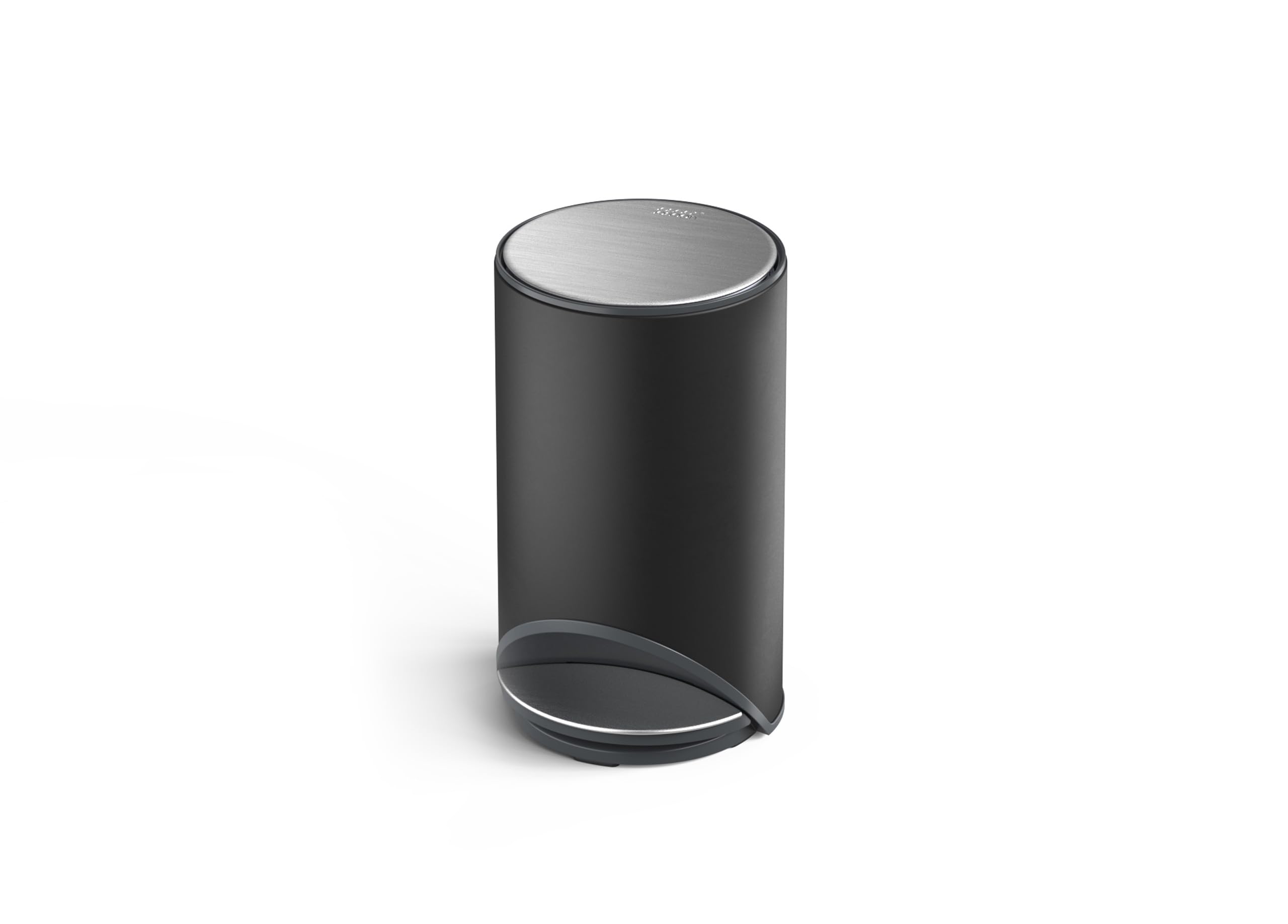Joseph Joseph Arc 10L Slimline Pedal Bin with Easy Push Pedal, Liner Pocket, Soft-Close Lid, Fingerprint-Proof, Removable Inner Bucket, Carbon Black