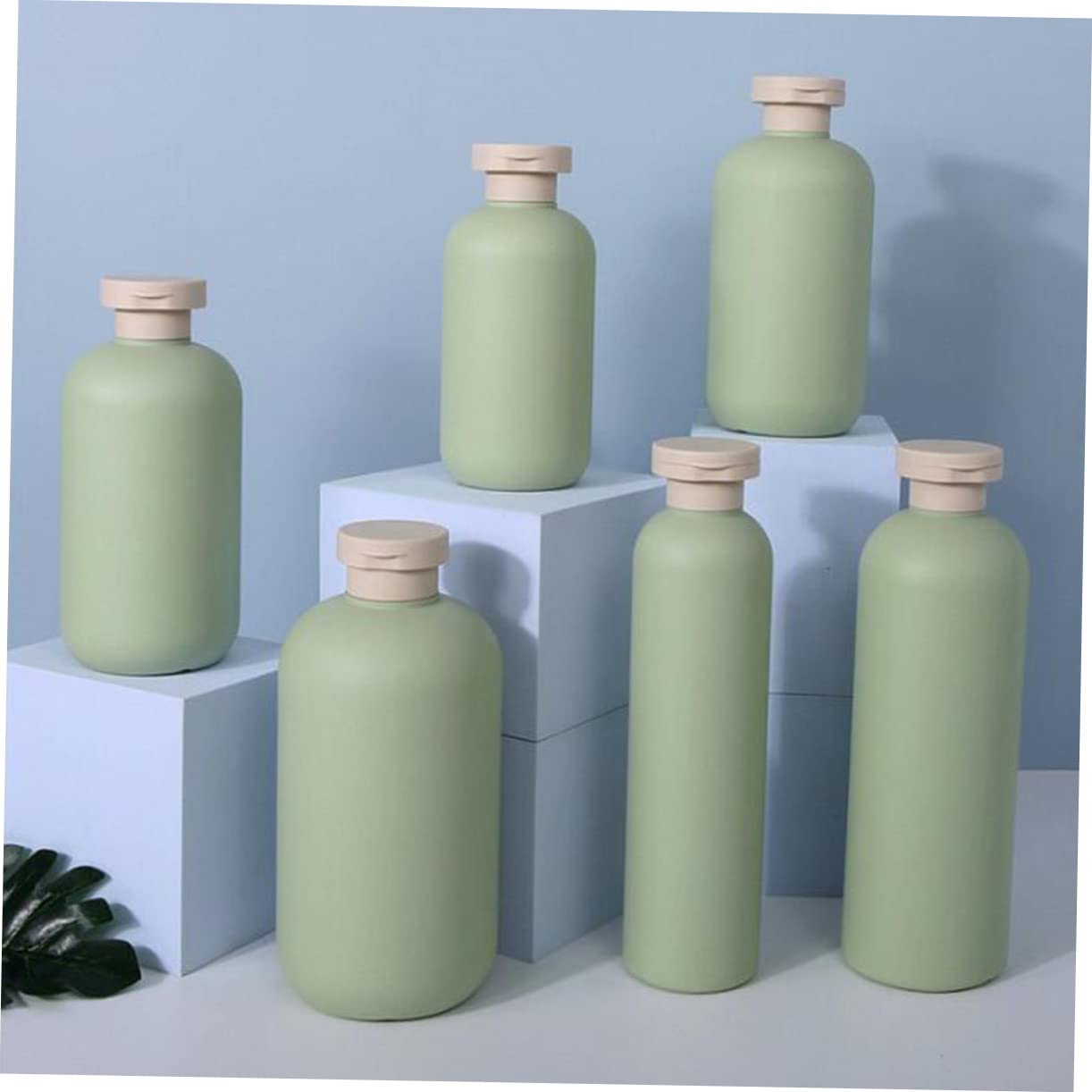 Cabilock Simple Sub Bottles Household Shower Gel Bottles 400ml Round Shoulder Flip Cap Leakproof Design