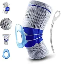 Joelheira de compressão articulada ligamento rompido | Tensor joelho 3D silicone dores |DEPARTAMENT STORE (GG)