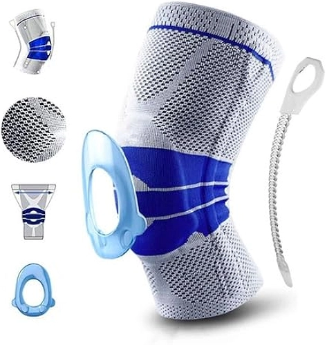 Joelheira de compressão articulada ligamento rompido | Tensor joelho 3D silicone dores |DEPARTAMENT STORE (P)