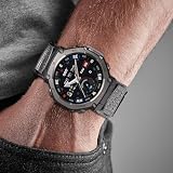 torbollo Nylonowy pasek kompatybilny z Amazfit T-Rex 3 Pro 48 mm, ergonomiczny, wytrzymały i regulowany pasek do zegarka sportowego dla T-Rex 3 Pro, męskie paski, Szary, Middle (6.4"-7.6"), Wojskowy