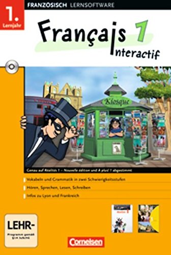 Français interactif: Band 1 - CD-ROM: Französisch Lernsoftware. Für Windows 98/SE/Me/2000/XP. Abgestimmt auf die Lehrwerke À plus! 1 und Realites Français interactif: Band 1 - CD-ROM: Französisch Lernsoftware. Für Windows 98/SE/Me/2000/XP. Abgestimmt auf die Lehrwerke À plus! 1 und Realites