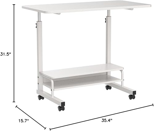Miniatura 10 de Escritorio universal para almacenamiento de espacios pequeños, práctico escritorio portátil para computadora, ajustable en casa, oficina, hogar,