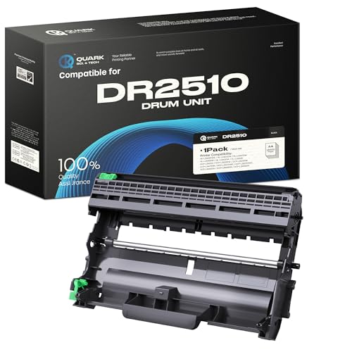 Quark DR2510 Trommel Kompatibel für Brother DR-2510 Trommeleinheit für Brother HL-L2400DWE HL-L2400DW HL-2445DW DCP-L2620DW DCP-L2627DW DCPL2660DW MFC-L2835DW MFC-L2800DW MFC-L2860DWE (Nicht Toner)