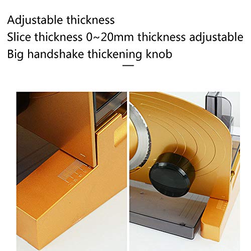 Allesschneider Wurstschneidemaschine Aufschnittmaschine Meat Slicer Für Den Heimgebrauch Speck Brot Obst Gemüse Fleisch… – Bild 8