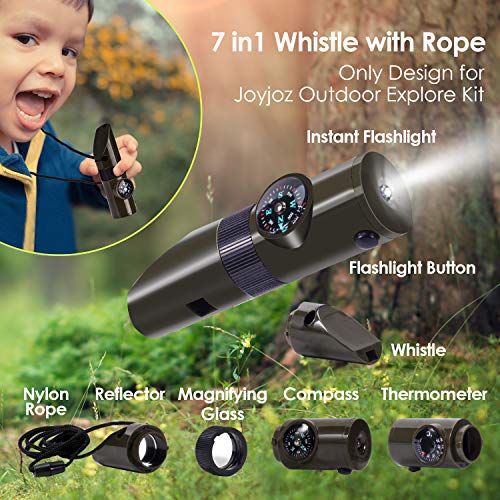 Joyjoz Outdoor Exploration Kit,Kids Adventure Set with Bug Catching Binoculars, Flashlight, Magnifying ,Compass, Gift Toys for Boys＆Girls 3-12 Years Old,Explorer Kit for Camping,Hiking,Education - Thumbnail 3