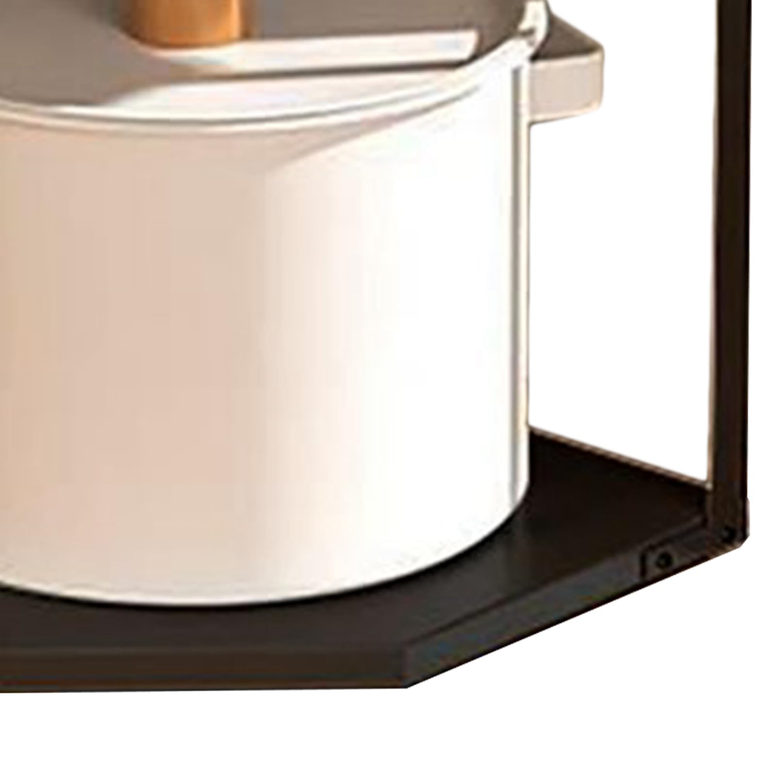 Estante de Esquina Pequeño para Cocina, Soporte para Utensilios de Cocina de Acero Al Carbono, Estante para Ollas que Ahorra Espacio en Forma de Abanico, Organizador de (2 Capas