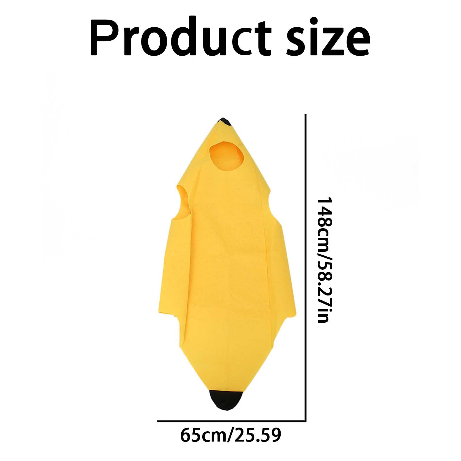 JBLJDWD Banana Costume, Adult Halloween Costumes, One Size Fits Most, Lightweight and Comfortable Banana Costume Adult - Image 2